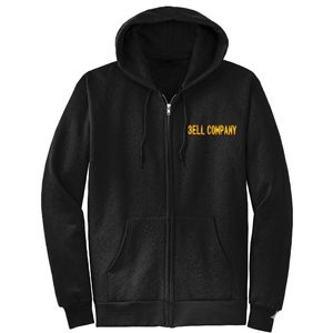 Sweat-shirts à capuche personnalisés en gros – Sweat-shirt noir à fermeture éclair - Product Image 1