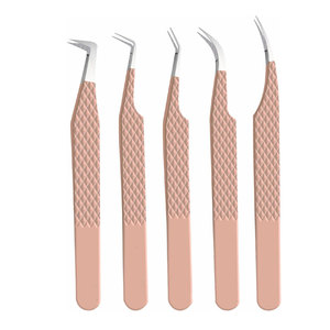 Eyelash Manufacturer Curved Private <b>Label</b> False Strip Volume Round Tip Fashion Lash <b>Applicator</b> Tweezer - Product Image 5