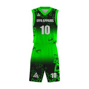 Ensemble short et maillot de basket réversibles, vêtements de sport respirants, fabrication OEM, marque privée, fournisseur en gros - Product Image 2