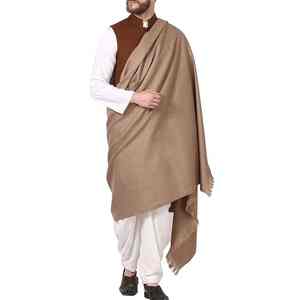 Men Soft Breathable Winter Wool <b>Shawl</b> Warm Traditional Solid Color Classic <b>Wrap</b> - Product Image 1