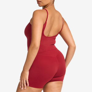 Camiseta sin mangas sexy de verano para mujer, ligera, transpirable, para yoga, deportiva, suave, elástica, básica, lisa. - Product Image 4