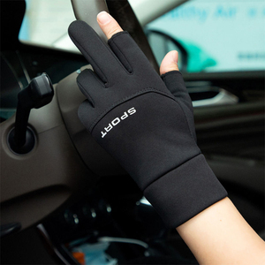 Factory Direct Sales Custom Knitted Cute Soft Plush Half Finger Fingerless Warmer Winter <b>Gloves</b> for Women - Product Image 5