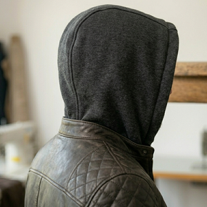 Chaqueta de Cuero Genuino para Hombre, Transpirable, Resistente al Viento, con Cierre Frontal, Cuello Camisero, Informal, para Montar al Aire Libre, Chaqueta de Invierno Personalizable - Product Image 6