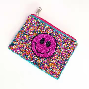 Monedero de algodón con texto bordado y cuentas, diseño de arcoíris, accesorio deportivo, OEM, alta calidad, inspirador - Product Image 5