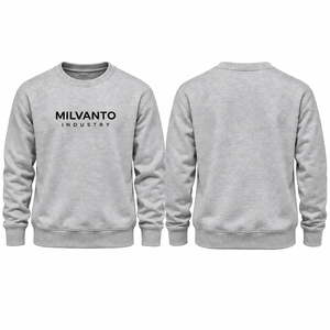 Heather <b>Grey</b> Custom Unisex 350 GSM <b>Sweatshirt</b> 80% Cotton 20% Polyester Cotton Fleece Crew Neck Pullover <b>Men</b> Women Winter Wear - Product Image 1