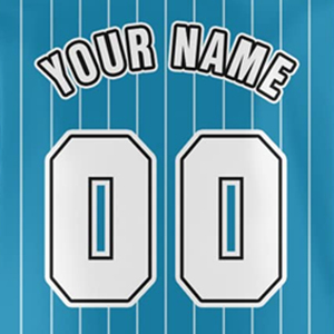 Custom Baseball Jersey <b>Blue</b> <b>Striped</b> Short Sleeve Unisex Moisture-Wicking Polyester Button Front Team Name Printed - Product Image 4
