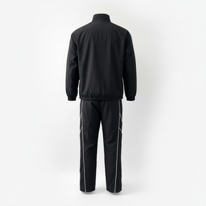 QYOURECLO Custom Logo Solid <b>Men's</b> Casual <b>Lightweight</b> Waterproof Windbreaker Tracksuit Two Piece Nylon <b>Jacket</b> Pants Set Elastic - Product Image 4