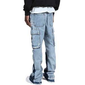Men's Lightweight Cargo <b>Pants</b> Breathable Cotton Blend Multi Pocket Utility Trousers Casual <b>Work</b> Outdoor Travel and Daily Wear - Product Image 4