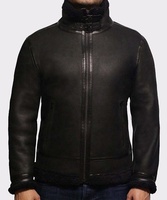 2021 F2 aviateur pilote volant veste en cuir hommes col en fourrure noire B3 Bomber Style matériel de qualité supérieure