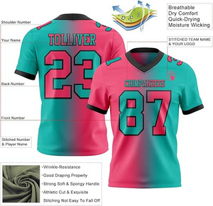 Maillots de football personnalisés sublimés pour hommes, col en V - Product Image 2