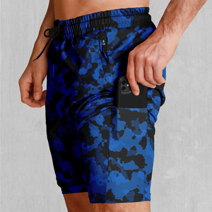 Shorts décontractés pour hommes 100 % polyester en maille respirante à séchage rapide avec cordon de serrage, impression par sublimation graphique personnalisée, taille haute - Product Image 3