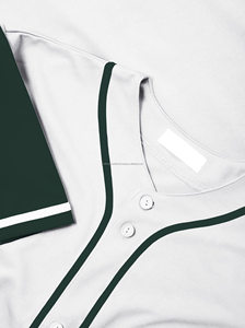 เสื้อเบสบอลแห้งเร็วแบบไม่มีลาย สำหรับทุกเพศ พิมพ์โลโก้ได้ตามต้องการ คอวี มีกระเป๋า โพลีเอสเตอร์ 100% คุณภาพสูง ราคาดีที่สุด - Product Image 4