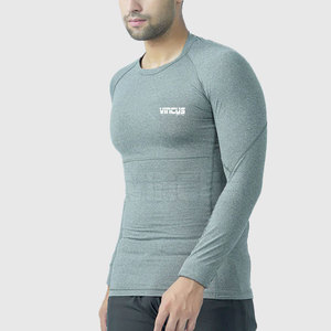 Custom Logo Printed Design <b>Thermal</b> Sports <b>Top</b> Spandex/Nylon Material Durable Comfortable Lightweight Long Sleeve - Product Image 5