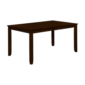 7-Piece Dinette <b>Set</b> Espresso Finish Rectangular <b>Table</b> Faux Leather Upholstery <b>Side</b> Chairs Lattice Design Padded Dining Room <b>Set</b> - Product Image 2