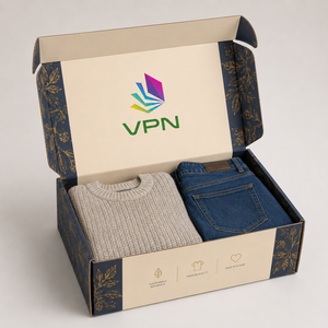 Caja de Cartón Corrugado Rectangular con Logotipo Personalizado, Embalaje Plegable para Envío de Ropa y Prendas - Product Image 4
