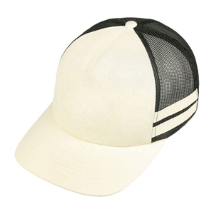 Casquettes de camionneur vierges de haute qualité, casquette à 5 panneaux à carreaux, dos en maille, fermeture snapback en mousse, réglable, en polyester/coton - Product Image 4