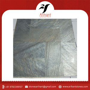 หินปูพื้นไมก้าสีเขียวธรรมชาติขายดี วัสดุพื้นผิวทนทานสำหรับอาคาร - Product Image 6