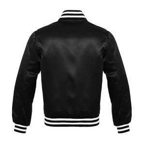 Front Logo Satin Varsity <b>Jacket</b> College Embroidery Silk Bulk Wholesale Custom Bomber Satin <b>Jacket</b> High Demanding Unisex Durable - Product Image 4