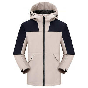 <b>Waterproof</b> Breathable Soft Shell <b>Jacket</b> Men Outdoor Hiking Mountain Windbreaker Custom Logo Wholesale Functional Outerwear - Product Image 2