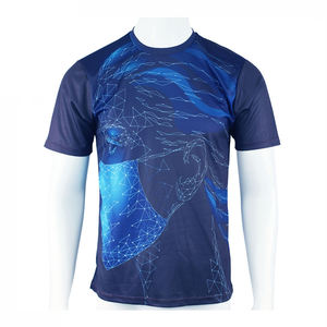 T-shirt pour homme à manches courtes en coton 100% respirant, coupe ample, imprimé, de haute qualité, personnalisable OEM/ODM - Product Image 1