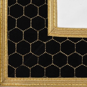 Tablier du Rite écossais en velours noir avec broderie dorée à la machine, fabricant et fournisseur en gros de tous les accessoires maçonniques - Product Image 6