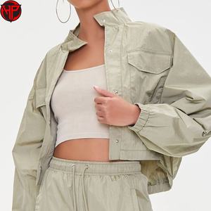 Survêtement décontracté pour femmes, 2 pièces, haut zippé et pantalon à taille élastique, coupe-vent pour femmes - Product Image 5