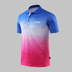 T-shirts polo de course sublimé en polyester respirant de haute qualité et bon marché en gros - Product Image 5