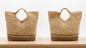 Boho Seagrass Straw Tote Bag Handmade Woven Beach Handbag for Women Summer Vacation Style Cheap Beach Tot Bags - Product Image 6