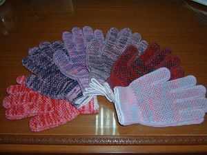 Gants de travail jetables tricotés en polycoton antistatiques enduits Gants de sécurité étanches à usage général avec fonction antidérapante - Product Image 5