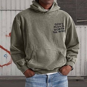 Sweat à capuche en molleton French Terry pour femme, avec broderie de lettres grecques, style universitaire, vente en gros - Product Image 4