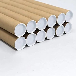 Empaquetado en Tubos de Papel Personalizados para Envío y Correo, Tapas de Plástico con Impresión Personalizada, Cajas Redondas de Cartón Biodegradable - Product Image 5