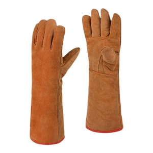 Gants de soudure en cuir de vachette renforcé, résistants, pour la sécurité industrielle, la protection des mains, la lutte contre les incendies et la construction - Product Image 4