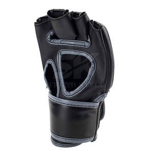 Guantes de entrenamiento de cuero de medio dedo, guantes profesionales de cuero de medio dedo, guantes de cuero de medio dedo de material duradero - Product Image 3