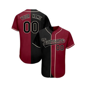 Camiseta de Béisbol Unisex Personalizada, Transpirable, Ligera, que Absorbe la Humedad, 100% Poliéster, Ropa Deportiva Estampada OEM con Cuello en V - Product Image 3