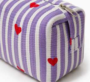 Vintage Bohemian Embroidered Cotton Fashion Waterproof Zipper Soft Handle Eco-Friendly <b>Makeup</b> <b>Case</b> Travel Pouch Veer Brand - Product Image 2