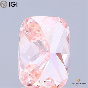 ใบรับรอง IGI เพชรทรงคุชชั่น 2.50 กะรัต สีชมพูแฟนซีสดใส ความสะอาดระดับ VS2 เพชร CVD ที่เพาะเลี้ยงในห้องปฏิบัติการ ของขวัญที่น่าจดจำสำหรับผู้หญิง - Product Image 5