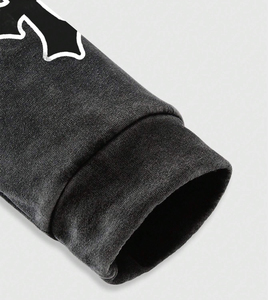 Hoodie streetwear personnalisé à fermeture éclair, coton lourd, coupe ample, fabricant OEM ODM Pakistan - Product Image 4