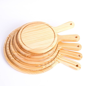 Tabla para Pizza de Madera de Acacia Natural Hecha a Mano, Tabla Redonda para Servir Pizza para el Hogar, Cocina y Restaurante - Product Image 6