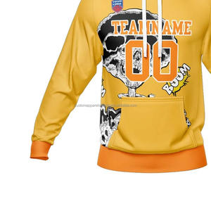 Sweat-shirts à impression personnalisée, MOQ faible, fabricant de vêtements sur mesure, sweat-shirt à capuche en molleton de coton de haute qualité pour hommes - Product Image 4