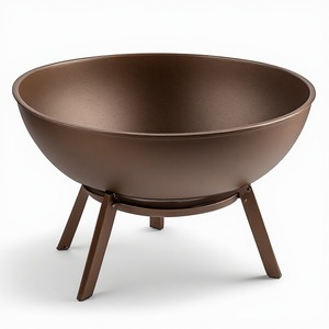 Brasero de jardin en métal Platinum Flame, conçu pour une ambiance extérieure exceptionnelle, idéal pour les jardins de luxe, les terrasses élégantes et les espaces haut de gamme. - Product Image 3