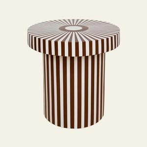 Mesa con Incrustaciones de Hueso de ILAHI, Diseño Moderno con Detalles de Ágata, Almacenamiento Portátil, Muebles para el Hogar - Product Image 6