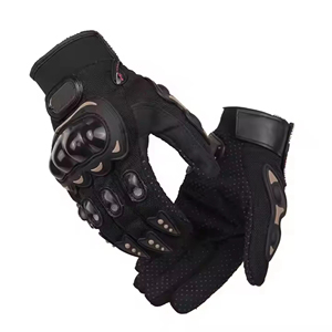 Guantes de Motociclismo de Cuero para Hombre, Completos, Transpirables, Resistentes al Viento, Compatibles con Pantalla Táctil - Product Image 6