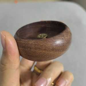 ที่ใส่ธูปไม้ธรรมชาติขนาดพกพา ทำด้วยมือ พร้อมที่ดักขี้เถ้า สำหรับการทำสมาธิ - Product Image 4