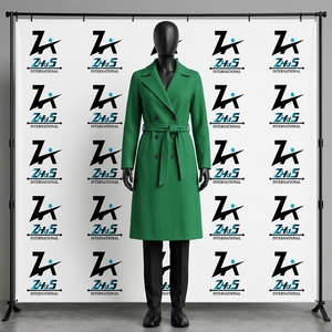 2026 Elegant Long Wool Trench <b>Coat</b> <b>Women</b> Double Breasted Belted Winter Overcoat Custom Slim Fit Formal Female Outerwear <b>Coats</b> - Product Image 1