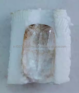 Cobre rutilo cuarzo corte facetado corte cabujones piedra para fabricación de joyas y diseño de joyas tamaño 29X16X5 MM peso 30 Ct - Product Image 2