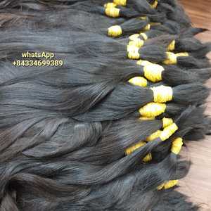 Extensions de cheveux humains trame unique bébé mince vietnamien Remy un donneur de cheveux meilleure qualité pour le blanchiment prix de gros - Product Image 6