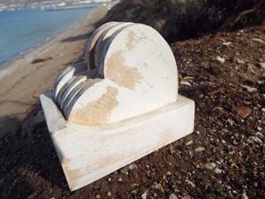 Premium Heart Shape <b>White</b> Wooden <b>Coaster</b> For Romantic Decor Table Protection And Gifting Purpose Table Mat Pads From India - Product Image 6