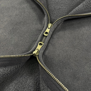 Sudadera con Capucha de Alta Calidad para Hombre, Color Sólido, con Cierre, Manga Raglán, Bolsillo Canguro, Bordado, OEM, ODM, 2026 - Product Image 2