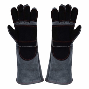 Gants de travail en cuir de vachette renforcé de haute performance, gants de protection individuelle ignifuges pour la soudure - Product Image 1