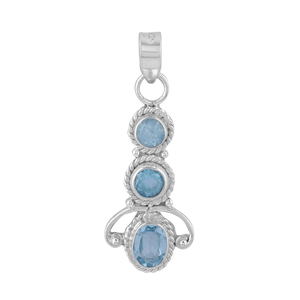 Colgante de plata de ley 925 con tres piedras de granate rojo natural, el más vendido, para uso diario, unisex, con engaste en bisel, joyería hecha a mano. - Product Image 4